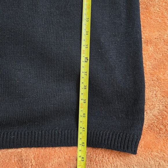 Darian Vintage 80s Black Knit Sequin Embellished Sweater Dress Sz M Avante Garde - Picture 12 of 12